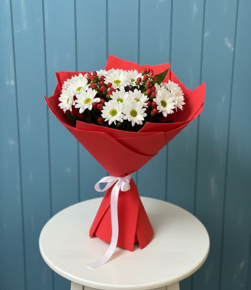 Букет цветов из: Хризантемы в Донской Балке