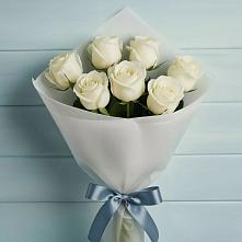 Букет 7 Белых роз Эдлесс Лав в Донской Балке