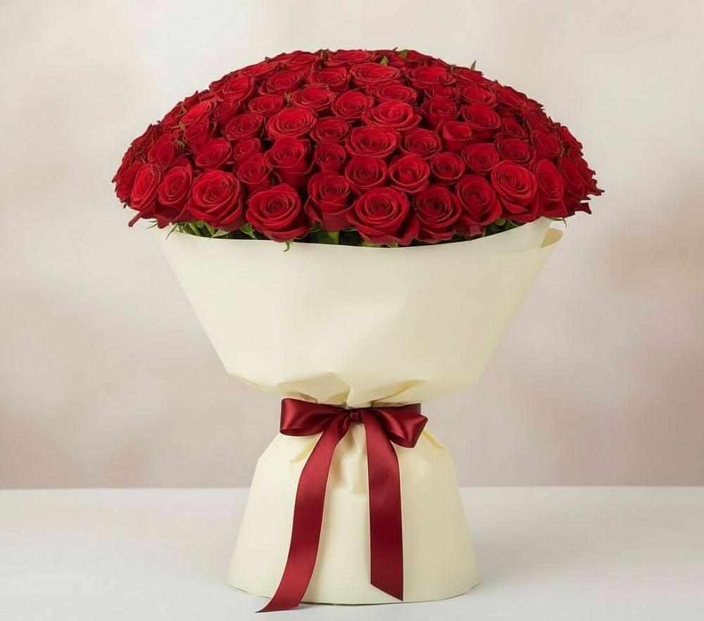 Букет 101 Красная роза Милано в Донской Балке