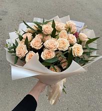 Букет Кремовые розы Латте в Донской Балке