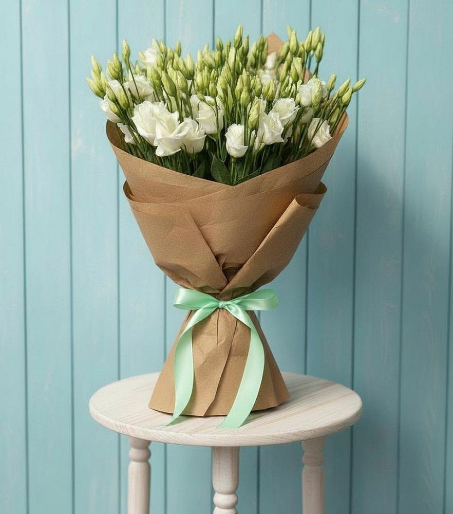 Букет цветов из: Лизиантусы в Донской Балке