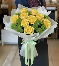 Букет цветов из:  Хризантемы и Розы в Донской Балке