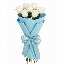 Букет 7 белых роз Проуд в Донской Балке