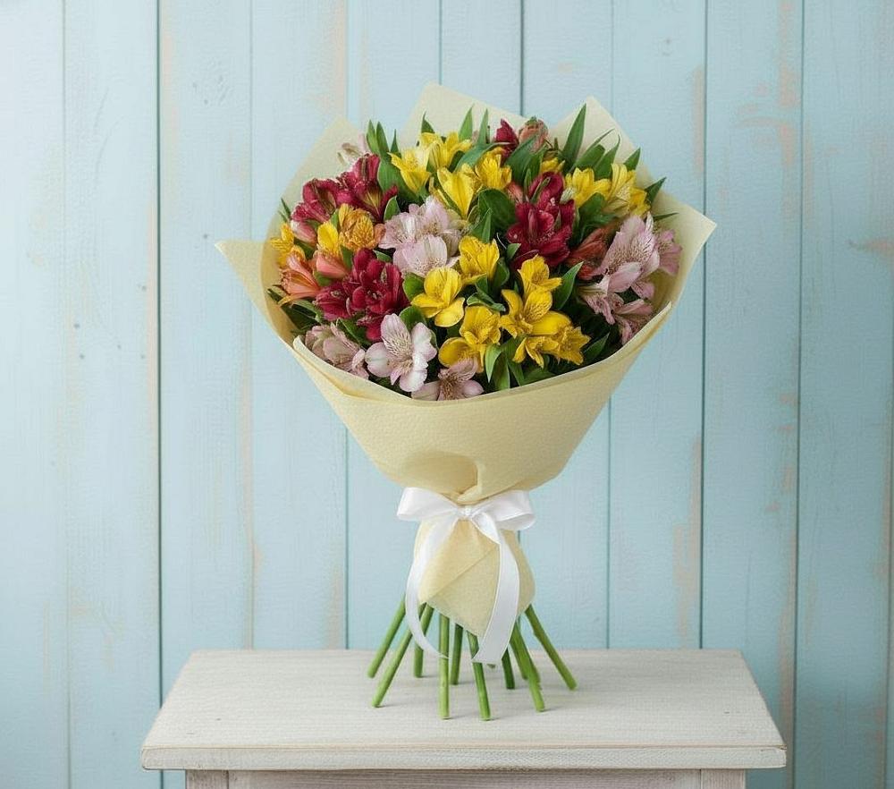 Букет цветов из: Альстромерии в Донской Балке