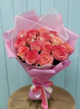 Букет 15 Розовых роз Равель #REPLACE_PRED# Донской Балке