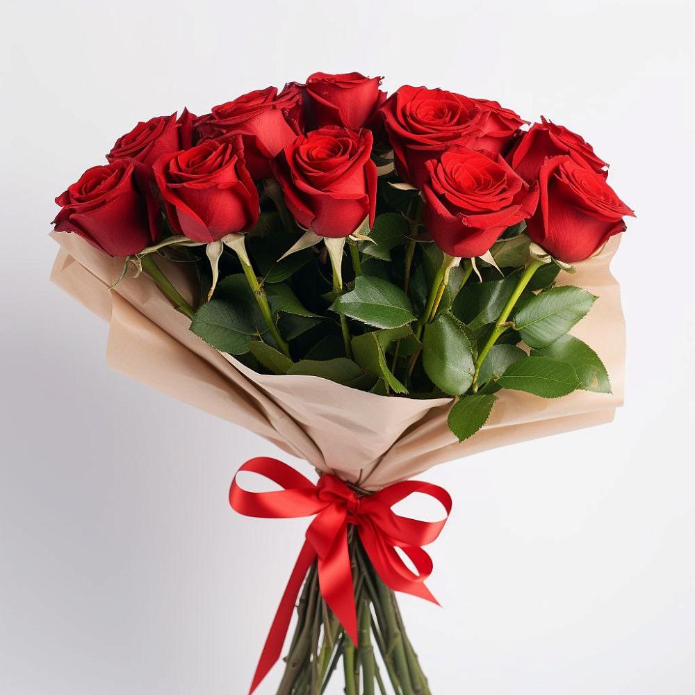 Букет 11 Красных роз Эдлесс Лав в Донской Балке